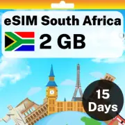 eSIM South Africa - 2 GB - 15 Days - Travel eSIM | QR code activation