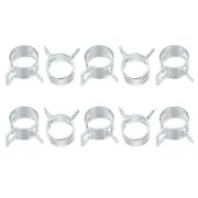 Spring Hose Clamp, 50pcs 65Mn Steel 18mm Low Pressure Air Clip, Zinc Plated
