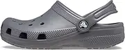 [Crocs] Unisex-Child Kids' Classic Clogs, Slate Grey/Slate Grey, 2 Little Kid