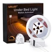 Under Bed Lights, Dimmable Motion Activated Led Light Strip, Under Warm White