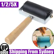 1/2/5X Heavy Duty Hard Rubber Roller Printing Inks Lino Brayer Art Craft Roller