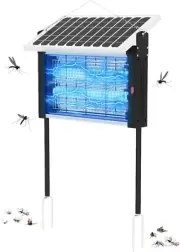 Solar Bug Zapper, 2-In-1 Outdoor Mosquito Zapper 3500V Fly Zapper Mosquito Kille