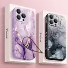 For iPhone 16 15 Pro Max 14 13 12 11 XR 8 ShockProof Marble TPU Phone Case Cover