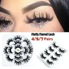 Wispy Cross 25mm Lashes 3D Soft Mink Hair Eye Lash Extension False Eyelashes