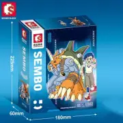 Zudomon Anime Building Blocks Action Figure Models Bricks Lighting Anime
