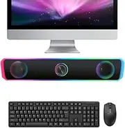 Desktop Sound System, Laptop Speaker, Monitor Speaker, Tablet Speaker | Portable Small Speaker with 3.5mm Audio Jack Connection | Perfect for Desktop Monitors, Laptops, Tablets, and Phones
