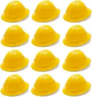 Pyramex HP24130 Full Brim Hard Hat 4 Point Ratchet Suspension - Yellow- 12 PACK