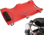 Under Car Roller, Rolling Cart with Wheels, PE 36-Inch Thickened, Non-Slip Soundproof Design, Steel Frame, Ideal for Oil Change, Tire Rotation, Engine Repair, Garage, 16.93x6.22inches