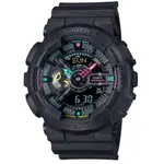 【CASIO 卡西歐】G-SHOCK 電競時尚 搶眼螢光 人氣雙顯 GA-110MF-1A_51.2MM