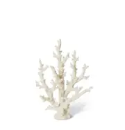 E Style 27cm Resin Coral Finger Sculpture Decorative Figurine Ornament White