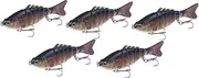 koolsoo 5 Pack of Fishing Lures for Catfish Walleye Perch with Multi Jointed Crankbaits