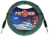 在飛比找Yahoo!奇摩拍賣優惠-【硬地搖滾】PIG HOG 大溪地藍色 IL頭 樂器導線 編