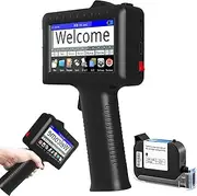Handheld Inkjet Barcode Printer,Mini Portable Label Qr Code Printer Machine with Quick-Drying Ink Cartridge, 4.3in Touch Screen, for Date Barcode Batch Number Logo Qr Code
