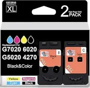 BH-20 CH-20 Print Head use for PIXMA G7020 G6020 G5020 G4270 G3260 G3262 G3270 G2260 G1230 G1220 Replacement Ink cartridges MegaTank Printer Head Set Remanufactured Combo Pack