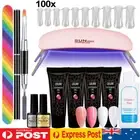 11Pcs/Set Quick Building UV Poly Builder LED Lamp Nail Gel Polish Extension Kit