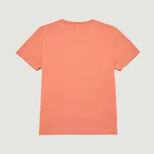【Hang Ten】女裝-舒爽棉吸濕快乾印花休閑短袖T恤(橘粉)