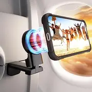 Klearlook MagSafe Airplane Phone Holder for Flying - Hands-Free 360° Rotation Magnetic Holder for iPhone 12-15, Travel Accessories Must Haves