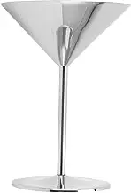 Wine Glasses, Martini Glasses Stainless Steel Cocktail Glasses Wine Goblet Champagne Glasses for Home Party Wedding Silver