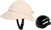 [kowaku] Cycling Sun Hat with Hard Shell with Chin Strap for UV Protection Versatile Stylish Adjustable