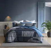 Logan & Mason Statham Quilt Cover Set Navy