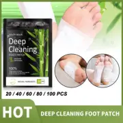 Detox Foot Patches Bamboo Charcoal Deep Cleaning Ay Tsao Ginger Sticky Adhesive