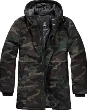 Brandit Grid-Camo Parka, green, Size M for Men