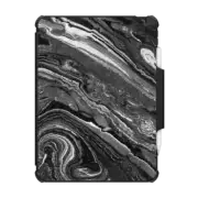 iPad Air (4th/5th gen) Impact Folio Case Dark painted marble lines