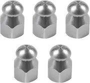 5X Pipe Jetter Pressure Washer Drain Sewer Cleaning Pipe Jetter Rotary Nozzle 5 Jet (1/4 Inch)