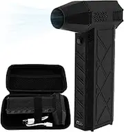 MFAUCAZB Mini Jet Blower, 130000 RPM Portable Jet Dry Blower, 8000mAh Air Blower Super Jet Fan, Hand Held Powerful Mini Jet Violent Fan for Car Hair Keyboard Sofa Camera, Black