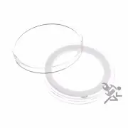 1.5oz Silver Canadian Coin Capsules, Air-Tite Holders X38mm White Ring, 5 Pack