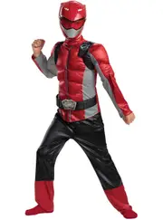 Deluxe Red Power Rangers Beast Morpher Boys Costume