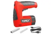 TOPEX 4V 2in1 Cordless Electric Stapler Tacker Nail Gun Li-Ion 3K Staples Nails