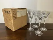 Mikasa Crystal “Berkshire Cordial” Stemware 5.5" Set Of 4 - New In Box