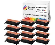 3 Sets BCMY Compatible Toner Cartridge for Samsung CLT-P404C CLT-K404S CLT-C404S CLT-M404S CLT-Y404S SU371A SU113A ST979A SU247A SU457A (1,500/1,000 (BK...