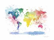 Rainbow World Canvas Print
