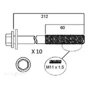 Permaseal Cylinder Head Bolt Set - HBS195H