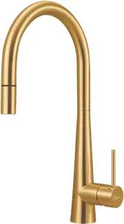 Oliveri Pull Out Goose Neck Brush Gold