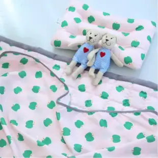 【韓國Dodoya】夏日泡泡絲涼感系列(兩件組泡泡絲涼感被+3D透氣枕)