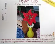 Craft pattern felted wool floral arrangements Lilly hat sunflower iris DIY