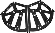 iplusmile Cabinet Door Hardware 2pcs Flip Hinges Hidden Drawer Hinges Soft-Close Iron Black for Shoe Rack