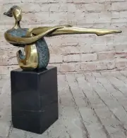Modern Art The Sitting One Contemporary Bronze Figurine by Mario Nick Figurine