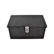20'' Black Aluminum Tool Box Truck Car Outdoor Trailer Toolbox(20X12X9.5 Inch)