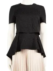 Black Abstract Pattern Top