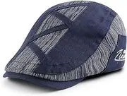 [BESTORI] Newsboy Hats for Men Flat Cap Adjustable Cabbie Driving Hat Classic Herringbone Ivy Gatsby Cap for Daily Use