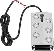 Ultrasonic Fogger, 6 Heads Water Fountain Mist Maker 1.5m Cable DC45-48V Stainless Steel Pond