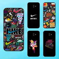 在飛比找蝦皮購物優惠-三星 J6 Plus 手機殼黑色邊框 NIKE 品牌時尚