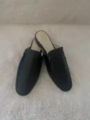 Cole Haan Black Leather Mule Slide Size 7.5US NIB