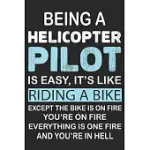 BEING HELICOPTER PILOT IS EASY ITS LIKE RIDING BIKE EXCEPT THE BIKE IS ON FIRE YOU’’RE ON FIRE EVERYTHING IS ONE FIRE AND YOU’’RE IN HELL: HELICOPTER AV
