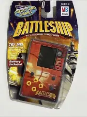 2003 Milton Bradley Electronic Hand-Held Battleship Credit Card Game Sealed New