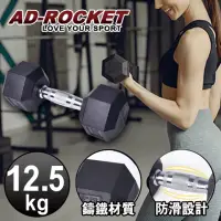 在飛比找momo購物網優惠-【AD-ROCKET】六角包膠啞鈴/啞鈴/重訓/健身(12.